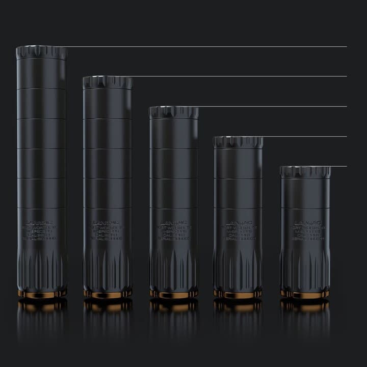 Lantac Suppressor M-spec 22s 22lr Inc 1/2x28 Dt