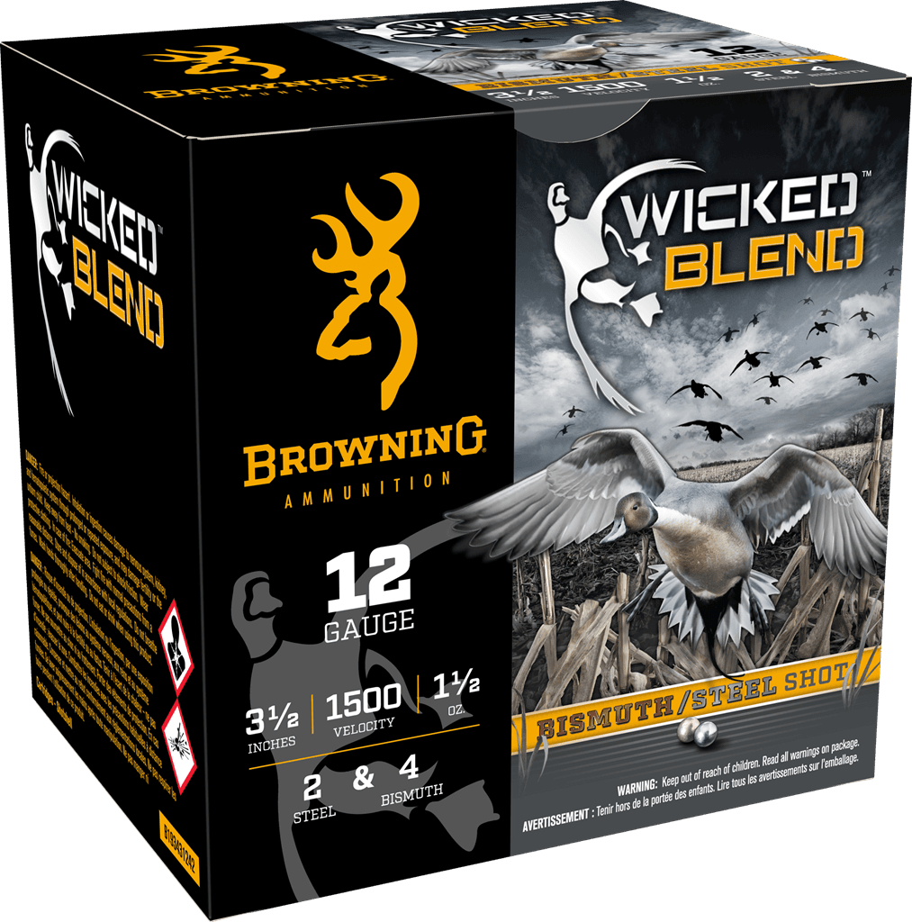 Browning Wicked Blend 12 Gauge 2/4 BI Shot 1 1/2 Oz 25 Rounds