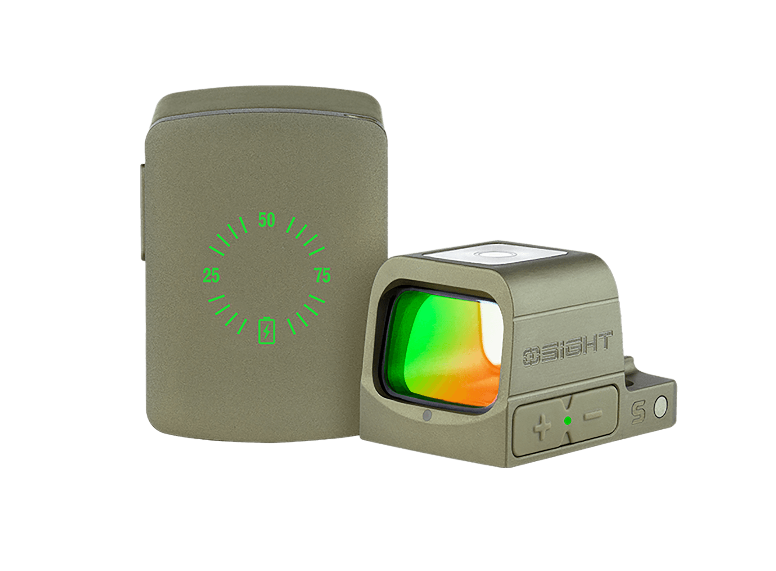 Olight Osight S RMSc Red Dot Sight 1x2 MOA Dot 32 MOA Circle Olive Drab Green
