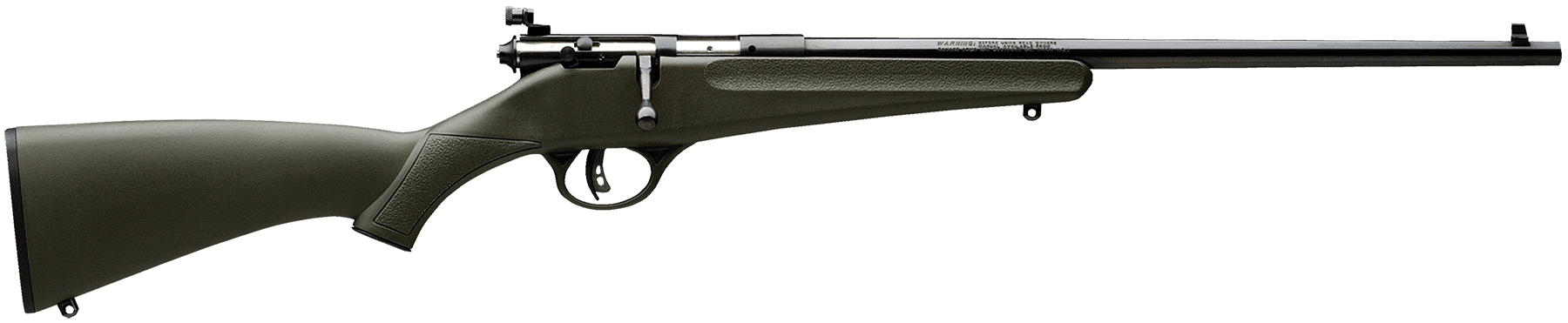 Savage Rascal 22 Long Rifle 16.1 inches 1 round Green Synthetic Blued