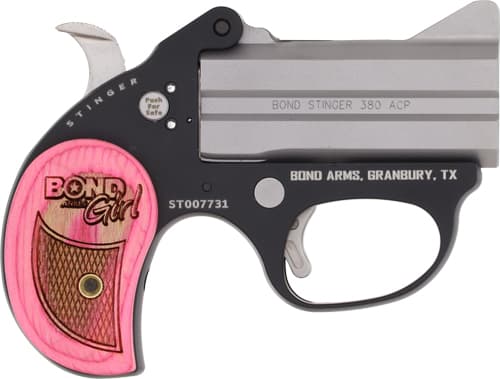 Bond Stinger 380acp 3 Ss Pink Grips