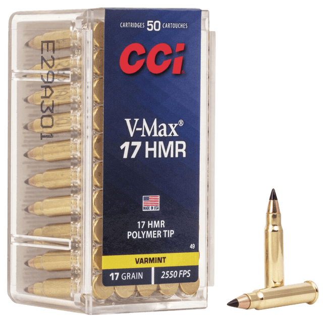 Cci V Max 17 Hornady Magnum Rimfire Hmr 17 Grain 50 Rounds