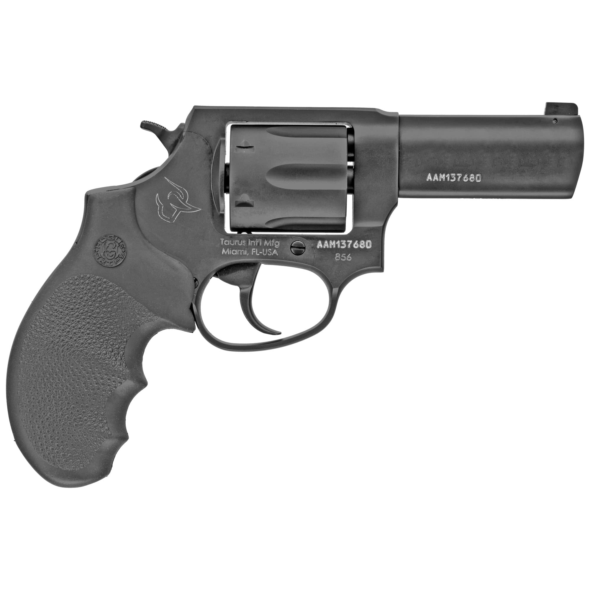 Taurus Defender 856 Revolver - Black | 38 Spl +P | 3" Barrel | 6rd | Hogue Rubber Grip | Front Night Sight