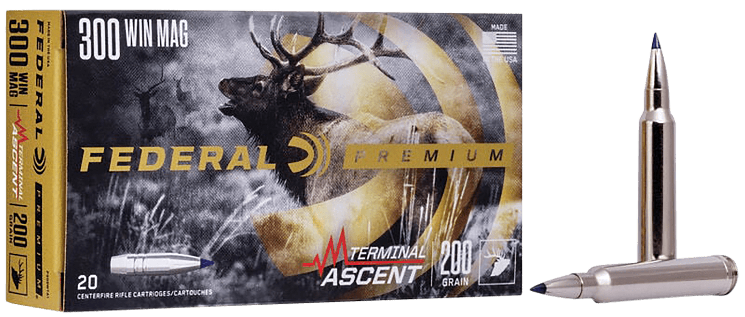 Federal Terminal Ascent 300 Winchester Magnum 200 Grain 20 Rounds