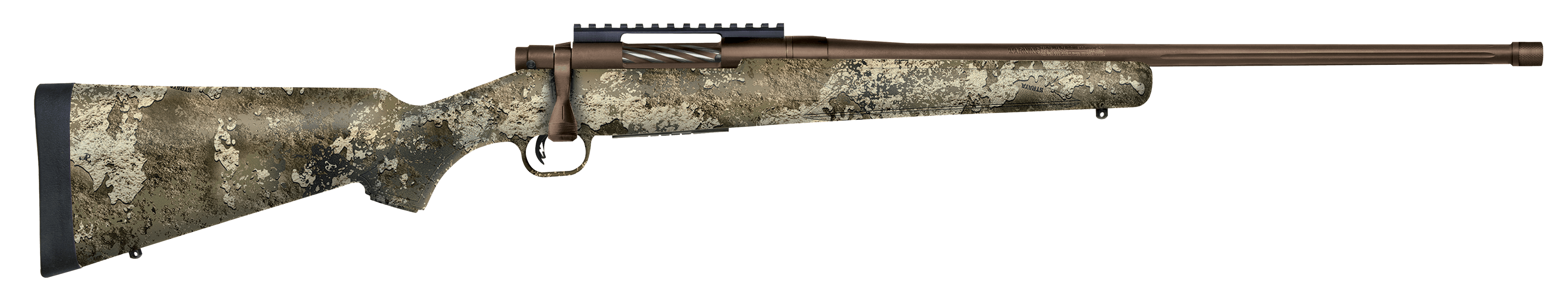 Mossberg Patriot Predator 6.5 Creedmoor 22 5+1 Strata Camo Brown Cerakote