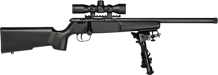 Savage, Rascal Target XP, .22 LR, 16.13in, 1rd, Matte blued metal synthetic