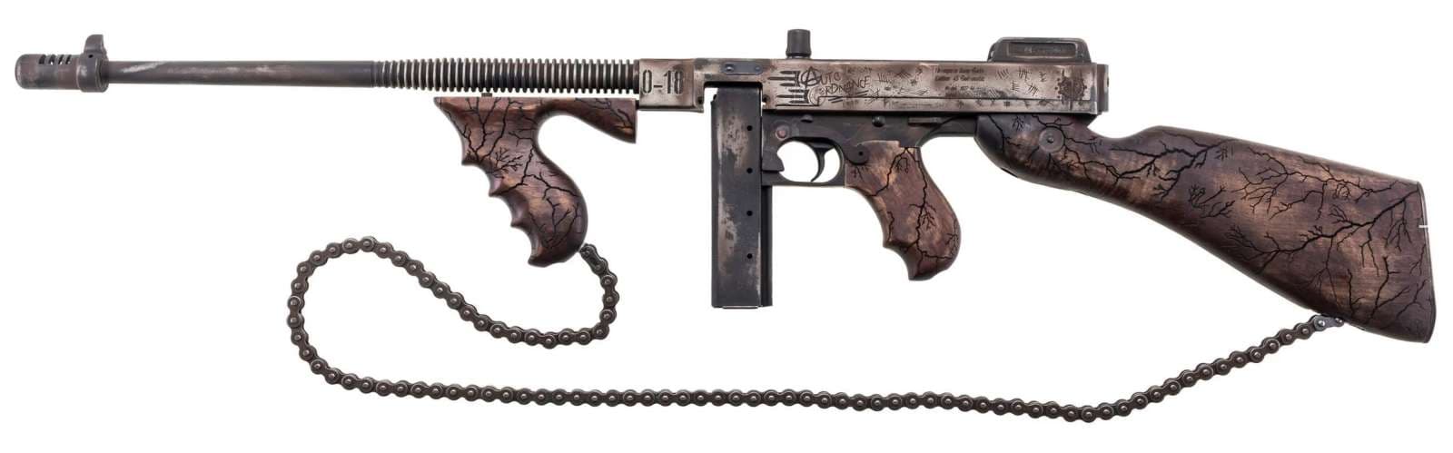 Thompson T150DC8 1927A-1 Wastelander .45 Cal 50+1 18" Finned Barrel, Aluminum Receiver, Fixed Stock
