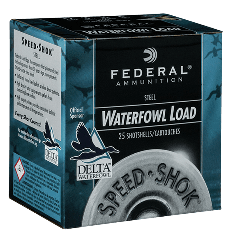Federal, Speed-Shok Load, 12 Gauge, Steel Shot, 1 1/8 oz, 25 Rounds