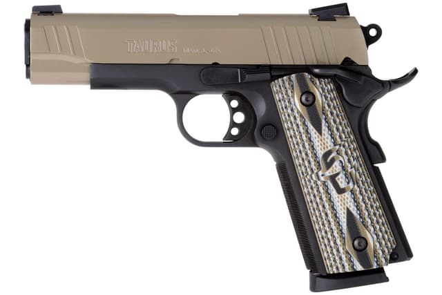 Taurus 1911 Commander Pistol .45 ACP 4.2 Inch Barrel 8 Rounds Desert Sand Cerakote