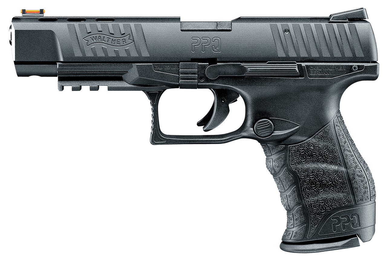 Walther Arms PPQ 22 5 in, .22 LR, 5 in Barrel, 12 Rounds, Fiber Optic Sights
