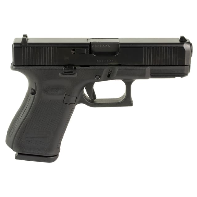 Glock PV1950201 G19 V Compact 9mm Luger 10+1 4.02" Black Barrel & Steel Serrated Slide, Black Polymer Frame w/Accessory Rail, Interchangeable Backstrap