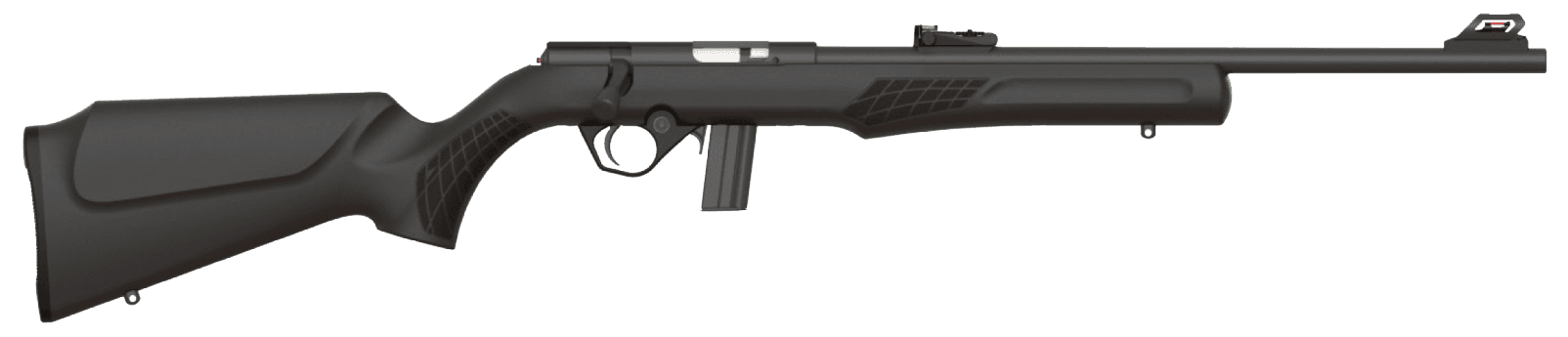 Rossi Bolt Action Rimfire Rifle .22 LR 18.5" 10 Rounds Polymer Stock Fiber Optic Sight