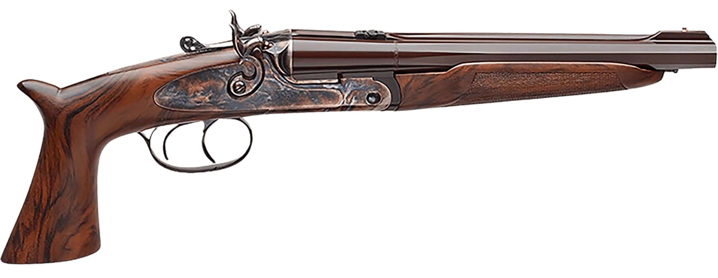 Pedersoli Howdah Vintage 410 Bore, 10.25in. Barrel, 2rd, Wood Stock & Forend - Brown (020S642410)