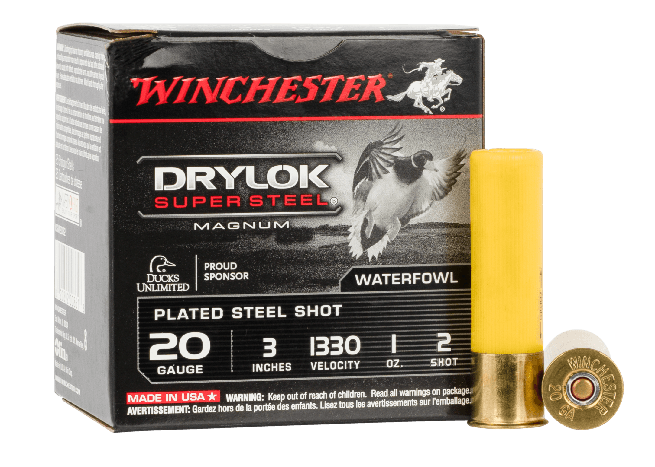 Winchester Drylok Magnum Plated Load 20 Gauge Plated Steel 1 oz 25 Rounds