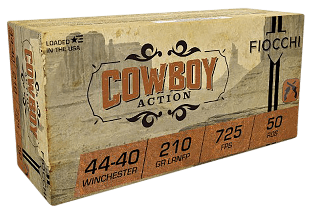 Fiocchi Cowboy Action 44-40 Winchester Lead Round Nose 210 Grain 50 Rounds