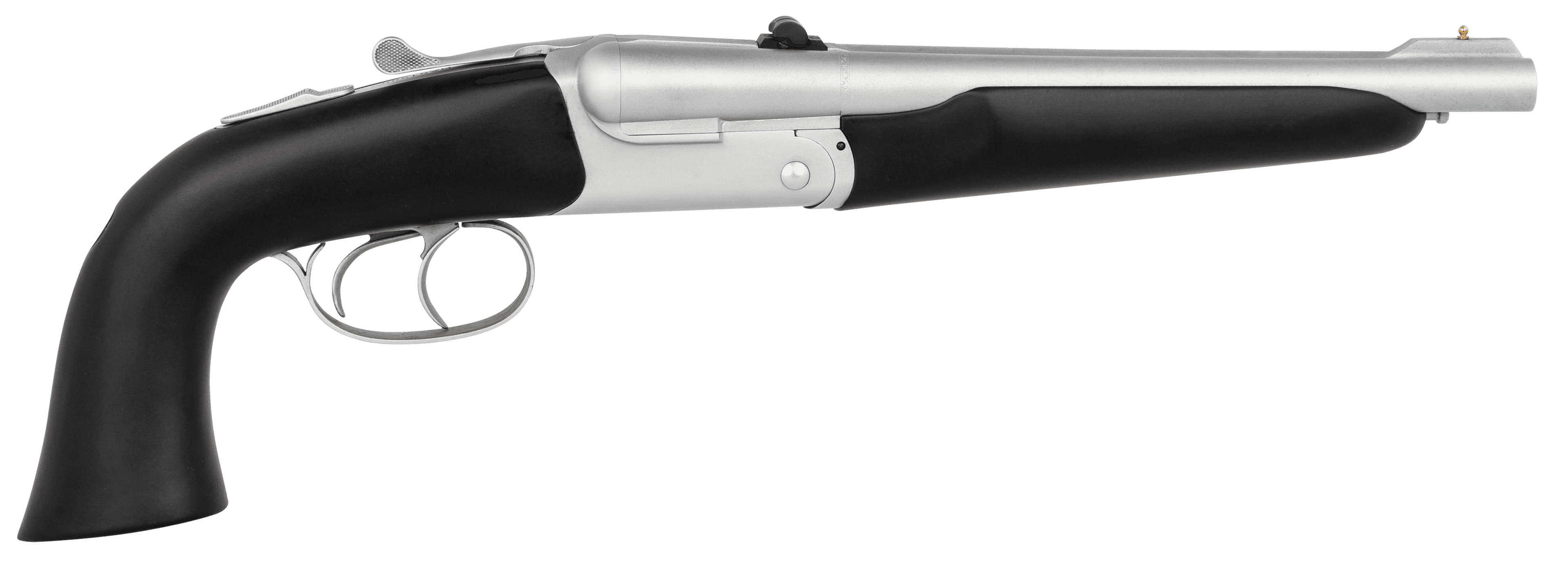 Pedersoli Howdah Alaskan 410 Bore, 10.25in. Barrel, 2rd, 45 Long Colt capable. Black Stock & Forend - Gray (020S643410)