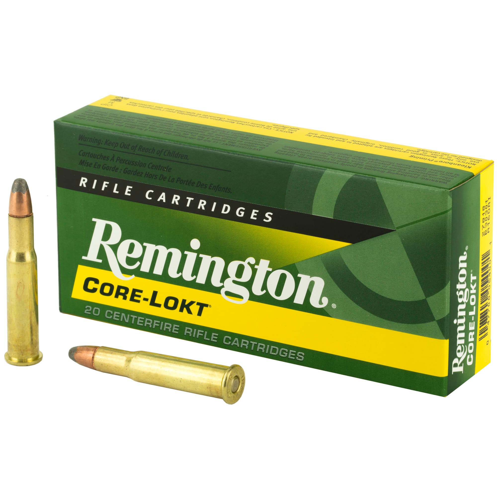 Remington, Core-Lokt, 30-30 Winchester, Soft Point, 150 Grain, 20 Rounds