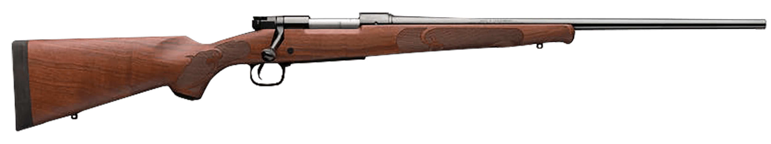 Winchester Model 70 Featherweight 6.8 Western 24 Inch 3 Rounds Brushed Polish Walnut