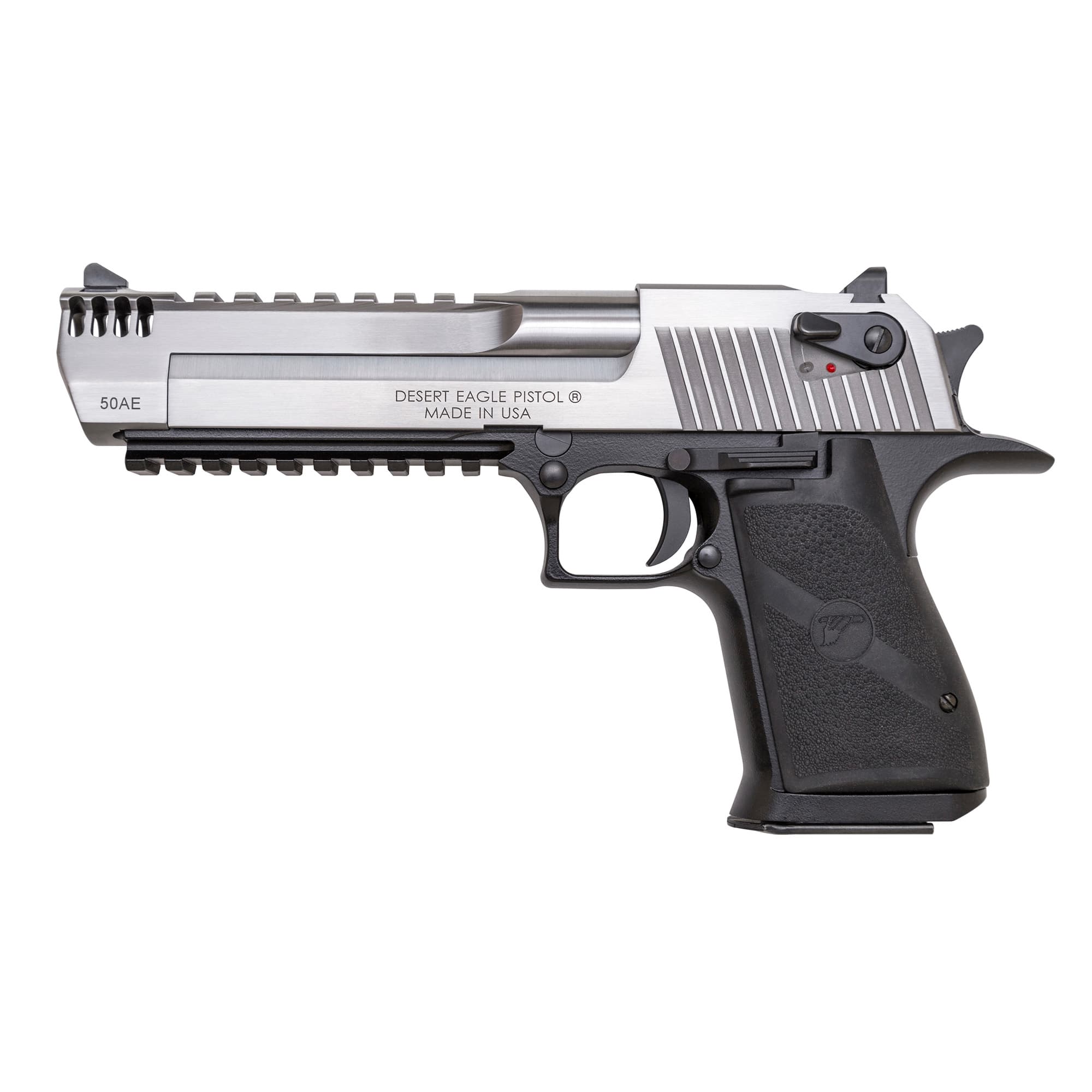 Magnum Research DE50ASIMB Desert Eagle Mark XIX L6 50 AE 6" 7+1 Black Hardcoat Anodized Aluminum Frame Stainless Steel Slide Black Polymer Grip