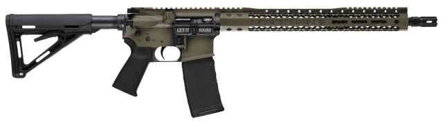 Black Rain Ordnance Spec+ We The People Rifle 5.56 16 in. Bazooka Green Battleworn