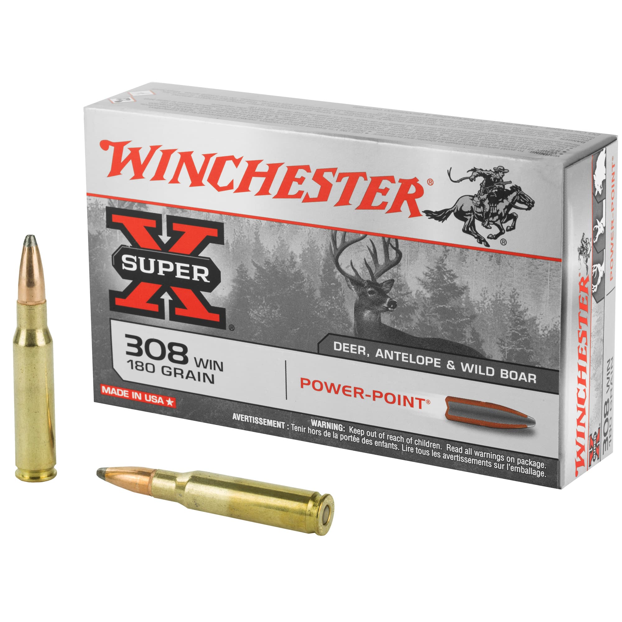 Winchester Super X 308 Winchester Power Point 180 Grain 20 Rounds