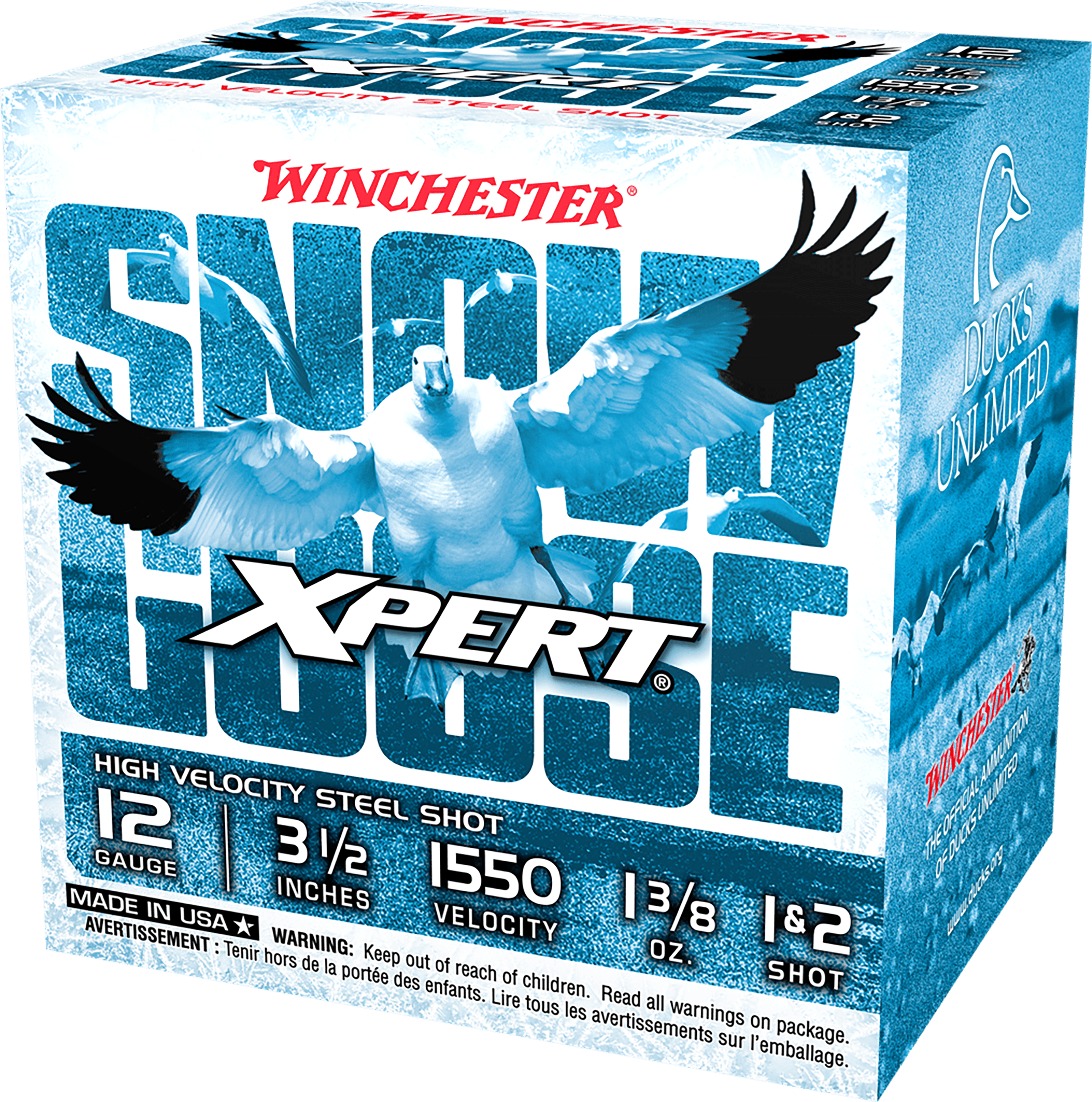 Winchester Xpert Snow Goose Hi Velocity Steel 12 Gauge 1 3/8 Ounces High Velocity Steel 25 Rounds