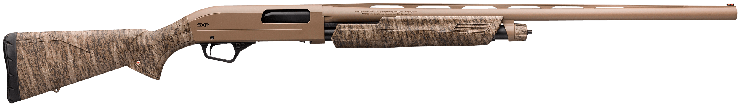 Winchester SXP Hybrid Hunter 12 Gauge 28 Inch Mossy Oak Bottomland Camo FDE