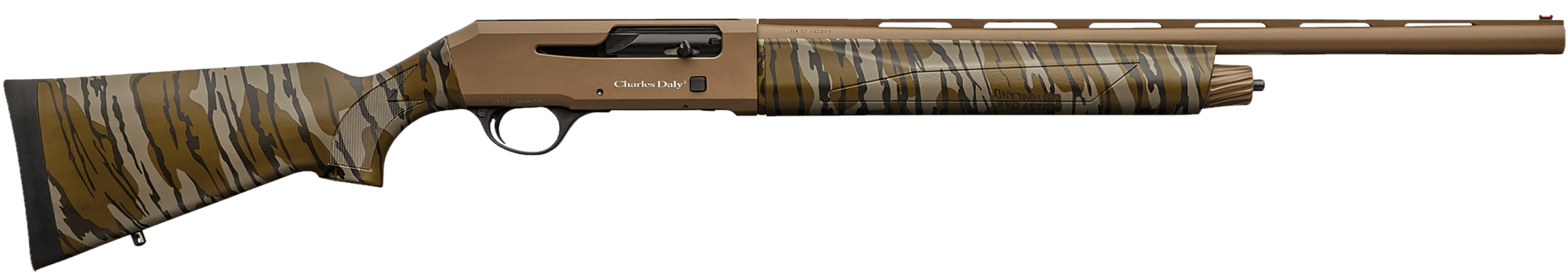 Charles Daly 601 Field 20GA, 22in. Barrel, 4rd, Mossy Oak Bottomland Camo Stock & Forend - FDE (930272)