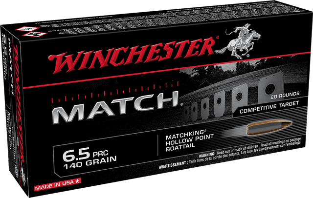 Winchester, Match Rifle, 6.5 Prc, Sierra MatchKing Bthp, 140 Grain, 20 Rounds