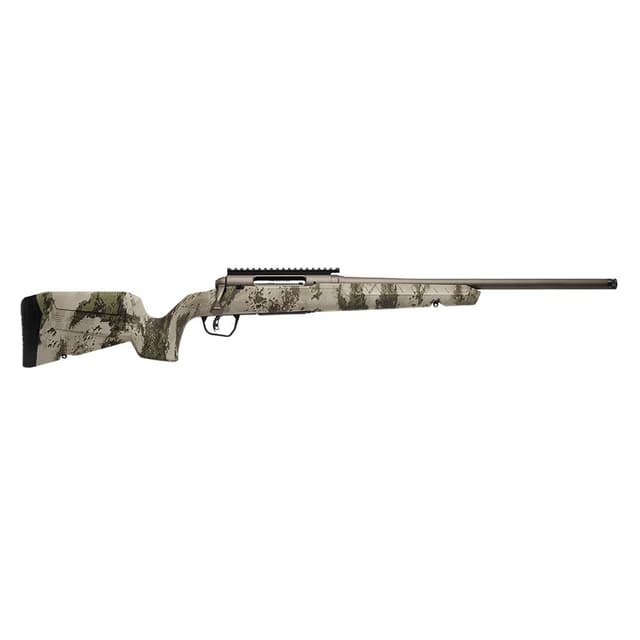 Savage Axis 2 Pro Compact Rifle 22-250 Rem 20 Inch Barrel Woodland Camo