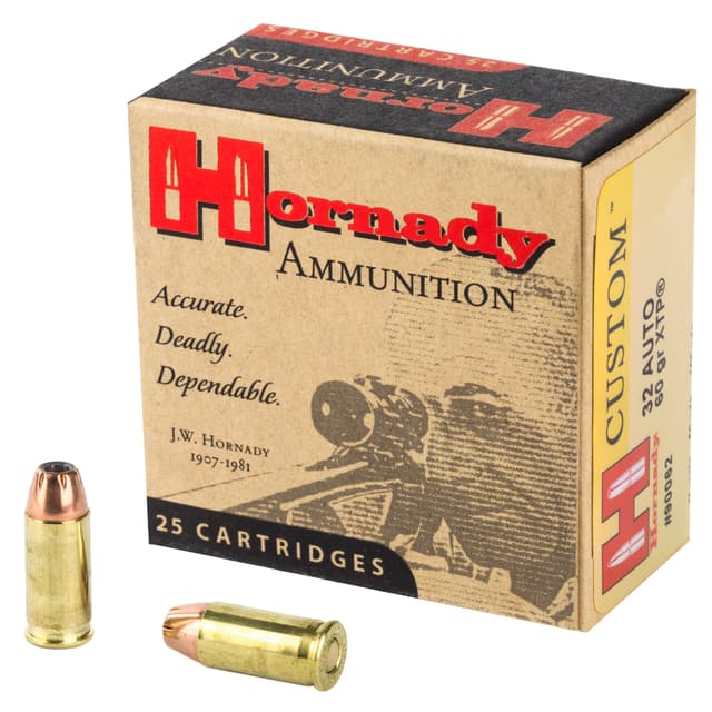 Hornady Custom Handgun Ammo 32 ACP 60 gr. XTP 25 rd.
