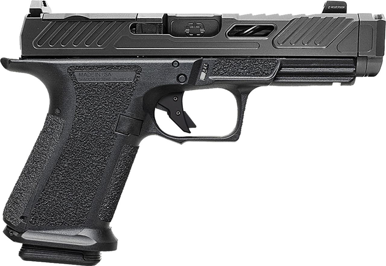 Shadow Systems MR920P Elite Slide Optic Pistol 9mm 4 in. Black Frame Ported Barrel 15 rd.