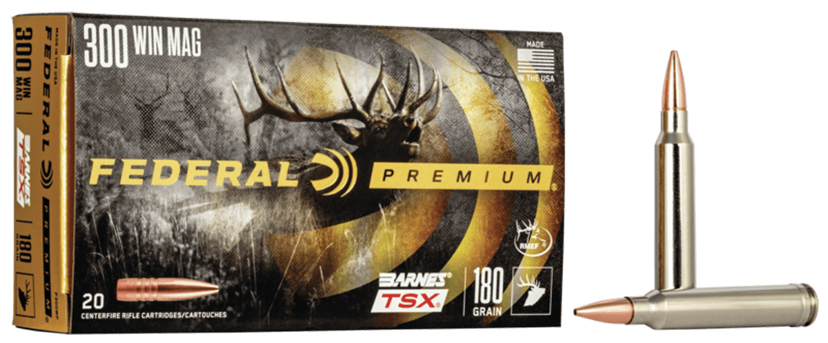 Federal Premium Barnes TSX 300 Winchester Magnum All-Copper 180 Grain 20 Rounds