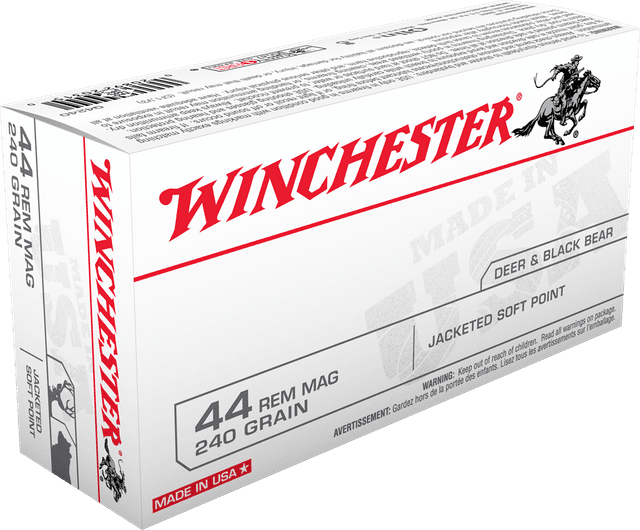 Winchester Usa 44 Remington Magnum Jacketed Soft Point 240 Grain 50 Rounds