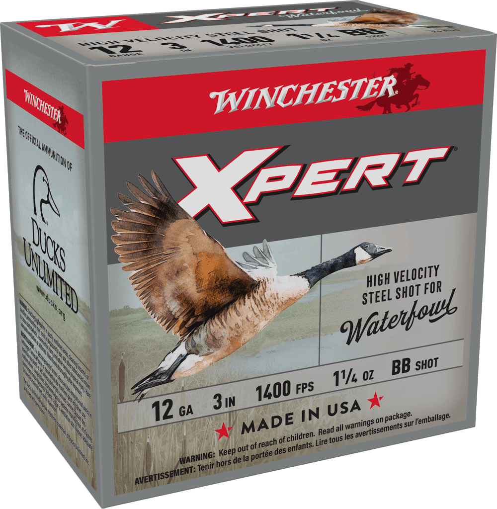 Winchester Xpert Hi-Velocity Steel 12 Gauge BB Shot 1 1/4 oz 25 Rounds