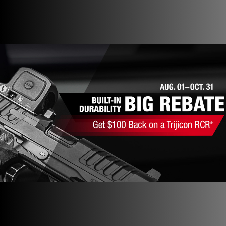 Save $100 on the Trijicon RCR Red Dot — Limited-Time Rebate